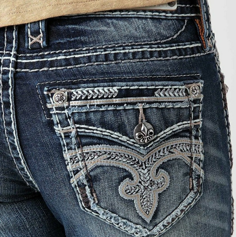 Rock Revival Pilkin Mid-Rise Skinny Stretch Sz 25 - Picture 6 of 8